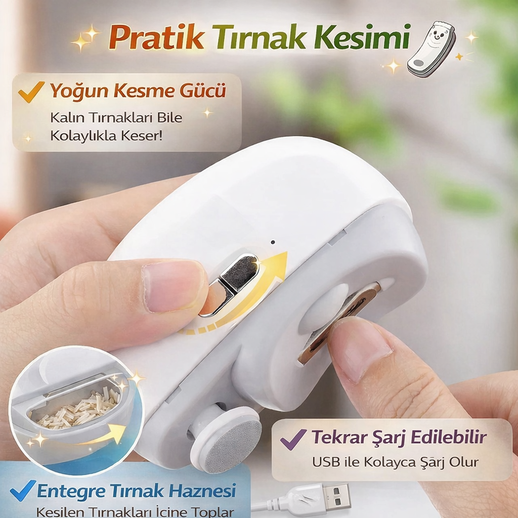 PRATİK ELEKTRİKLİ TIRNAK MAKİNESİ
